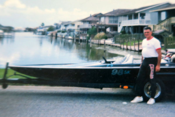 Jerry with Boat