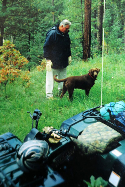 Jerry, Dog and 4 Wheeler