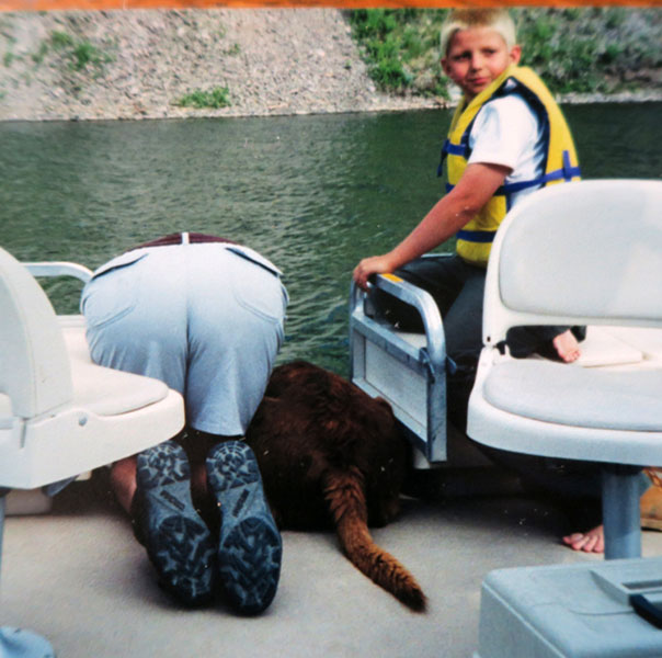 Jerry with Boat