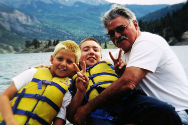 Jerry with Grandsons