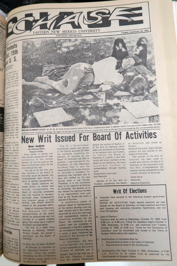 Flashback Friday Chase front page sept 30 1969