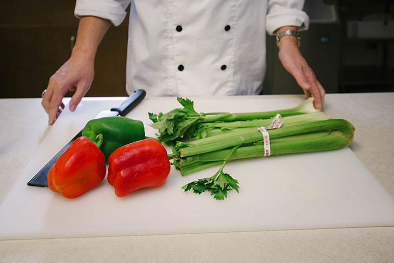 Vegetable on a cutting board