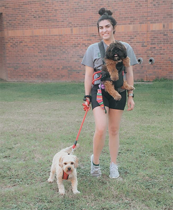 ashlyn peralta with dogs
