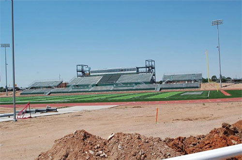 Greyhound Stadium, Under Construction