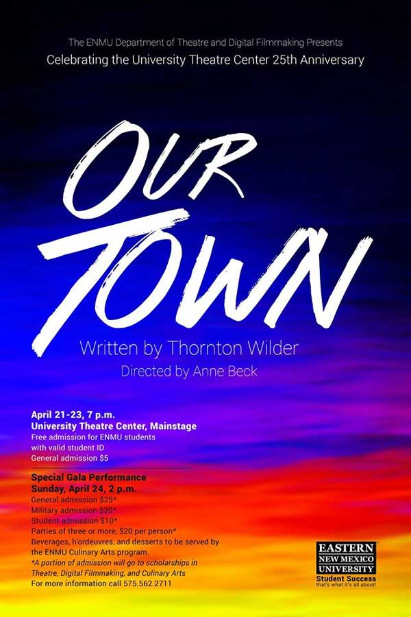 ENMU Presenting ‘Our Town' for 25th Anniversary of University Theatre