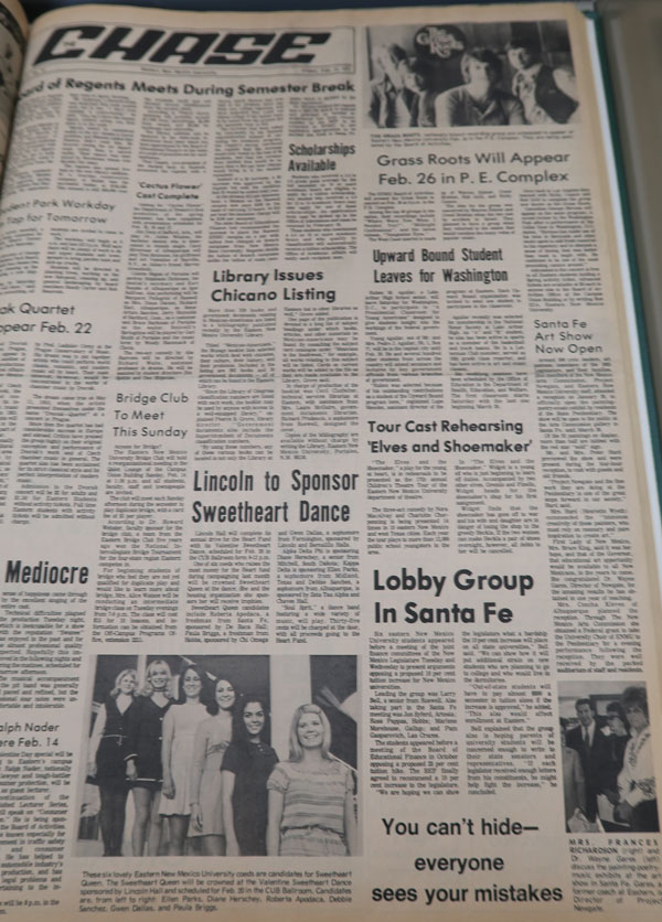 Flashback Friday Chase Front Page Feb 12 1971