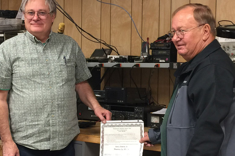 Jeff Burmeister Accepts Award