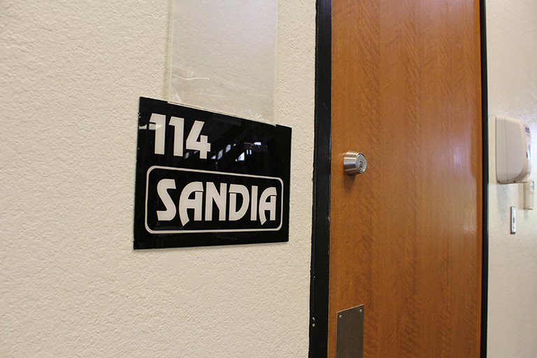 sandia room entrance