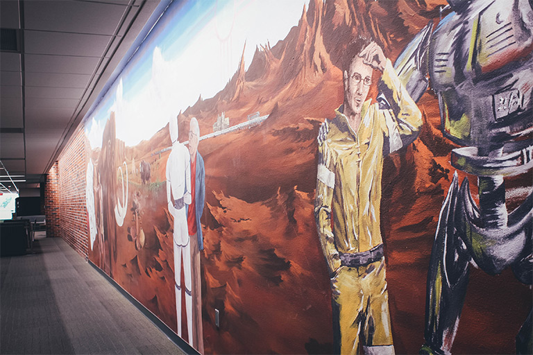 golden student success center mural 2