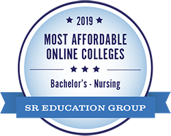 #7 for most affordable online colleges for Nursing degrees for 2019