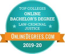 #15 of 20 Best Online Colleges for Bachelor's in Criminal Justice 2019