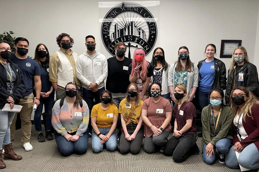 Student members of the ENMU Forensic Science Society