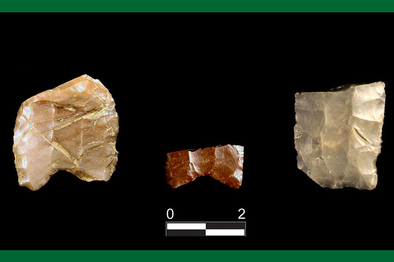 Fluted spear points.