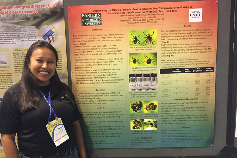 Kaniya Sandoval with Presentation Poster