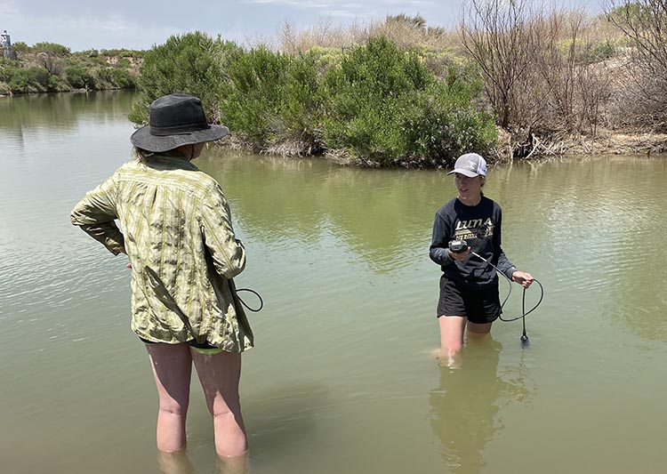 laramie mahan with dr mali in river 1