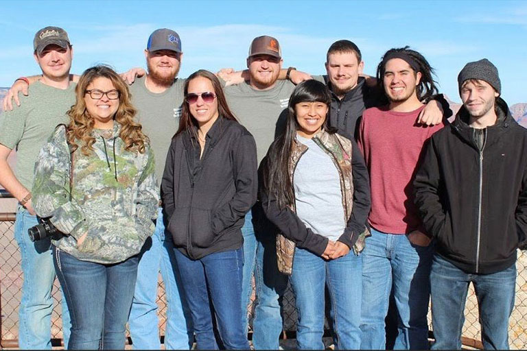 Top row (L-R): Curtis Madsen, Austin Wilson, Cameron Madsen, Matt Creswell and Jeremiah Olivas. Bottom row (L-R): Kodi Waddell, Miranda Nelson, Keniya Sandoval and Korry Waldon.