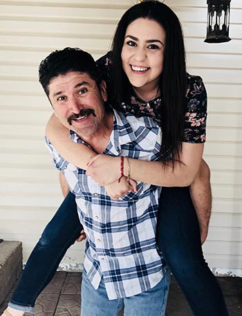 carla with father