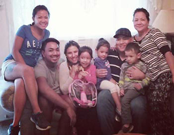chris with family