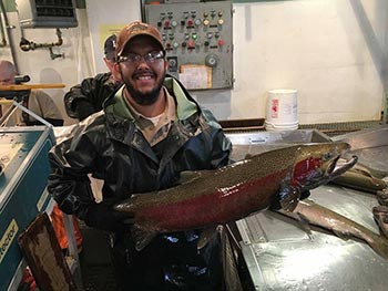 daniel with fish