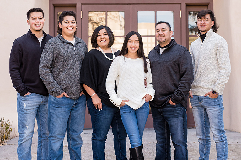 Joseph J., Jacob, Danielle, Danae, Joe and Daniel Esquibel.