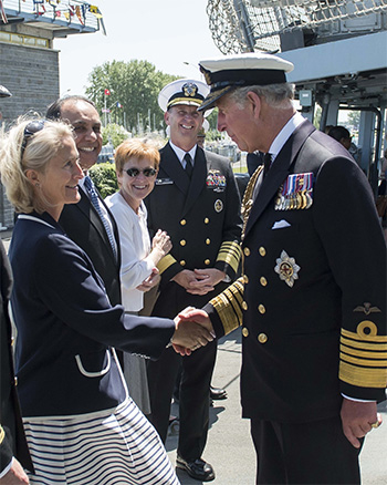 Homecoming Queen Buzzell meets Prince Charles