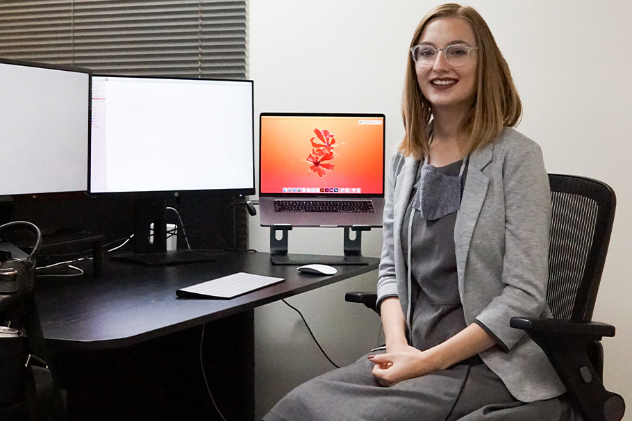 Katherine Perelas in her office