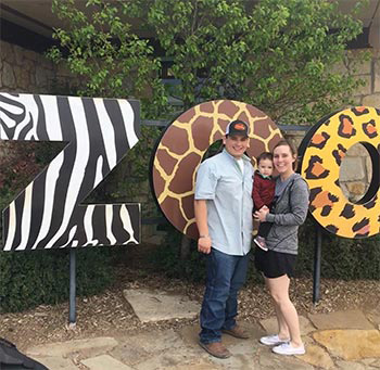 kourtney family at zoo