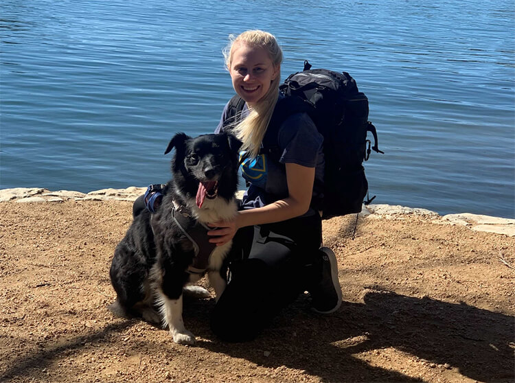 lindsay bost with dog