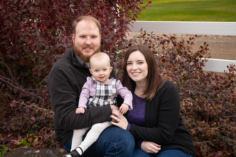 Luke Johnson with Family