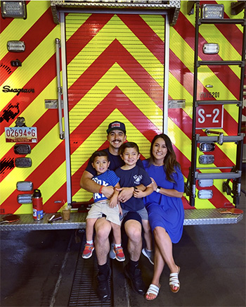 mariah barnes family fire truck