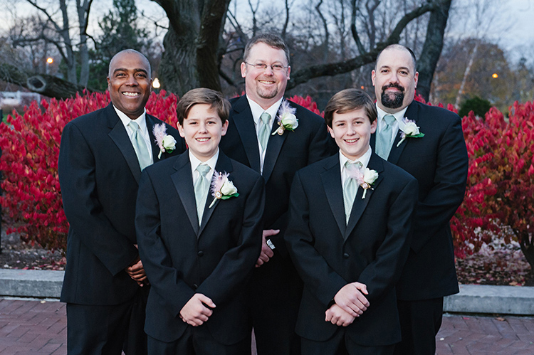 nate williams with groomsmen