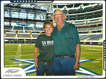 rose robbins at cowboys stadium