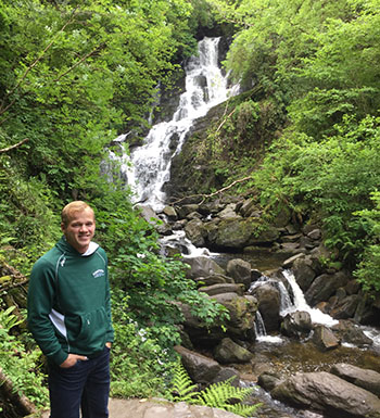 scott at waterfall