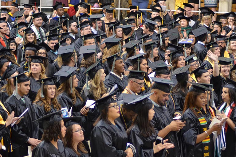 Students At Graduation