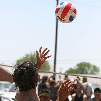 perks mud volleyball