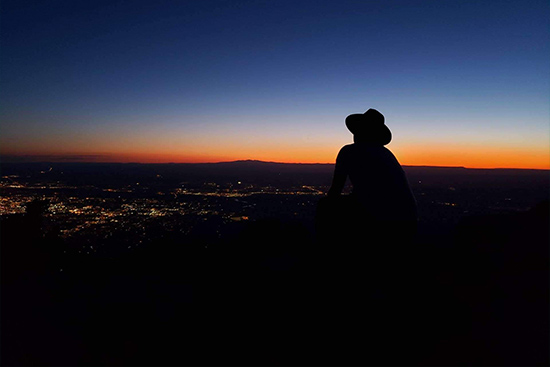 sandias peak sunset