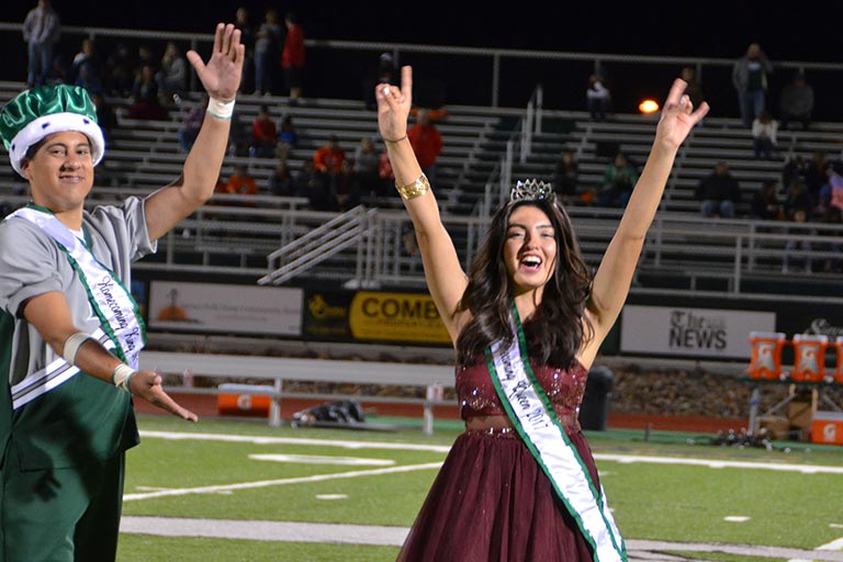Rebecca Quintana, pictured with Homecoming King Joshua Alvarez, was recently crowned the Homecoming Queen. Here’s all you need to know about ENMU’s new royalty!