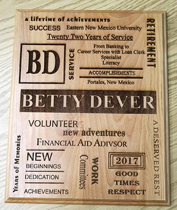 betty plaque