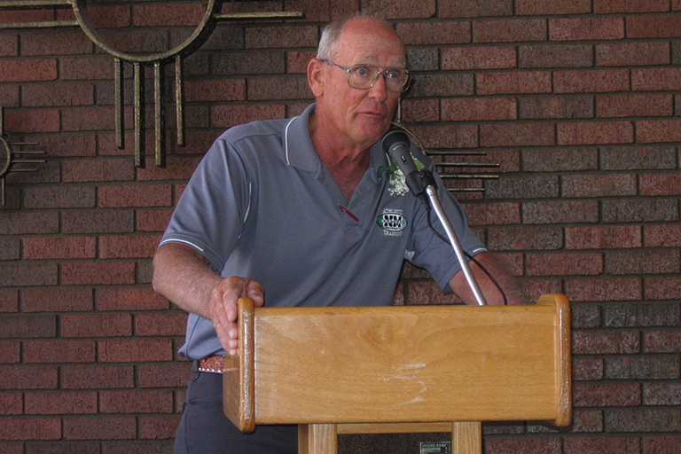 Bill Joy, who served as the University's athletic trainer and assistant professor of health and physical education for 25 years.