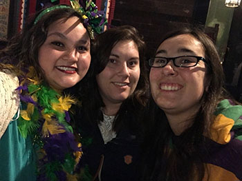 enmu students at mardi gras