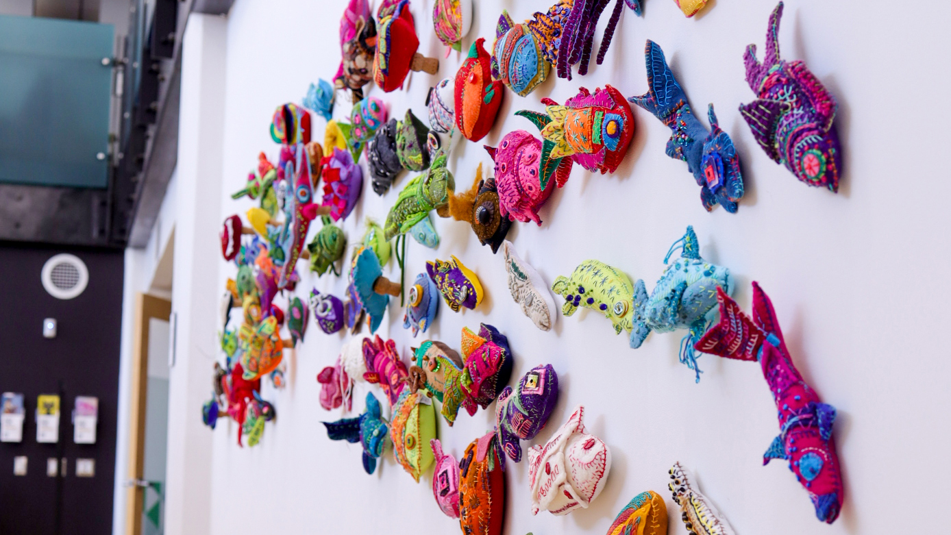 ENMU RUNNELS GALLERY PRESENTS FISH, FACES, AND FIGURES: STITCHING IN A SERIES