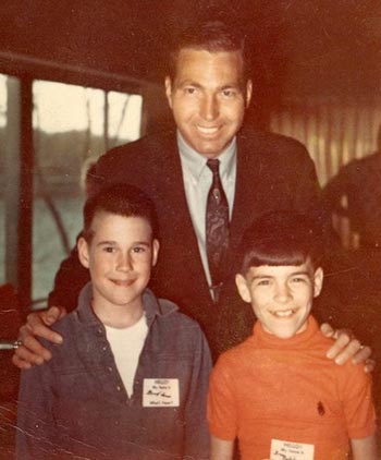 greg with green bay quarterback and friend