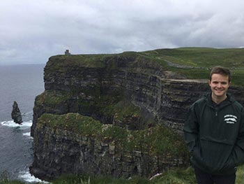 lake at cliffs of moher