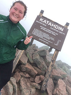 Melissa at mount Katahdin