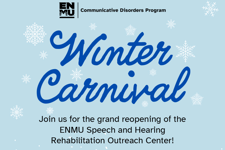 E N M U Speech and Hearing Rehabilitation Outreach Center - Winter Carnival