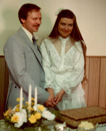 steve and jane wedding in 1982