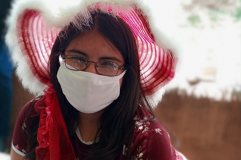 Elizia Montoya on student-teacher dress up day at Santa Fe Prep.