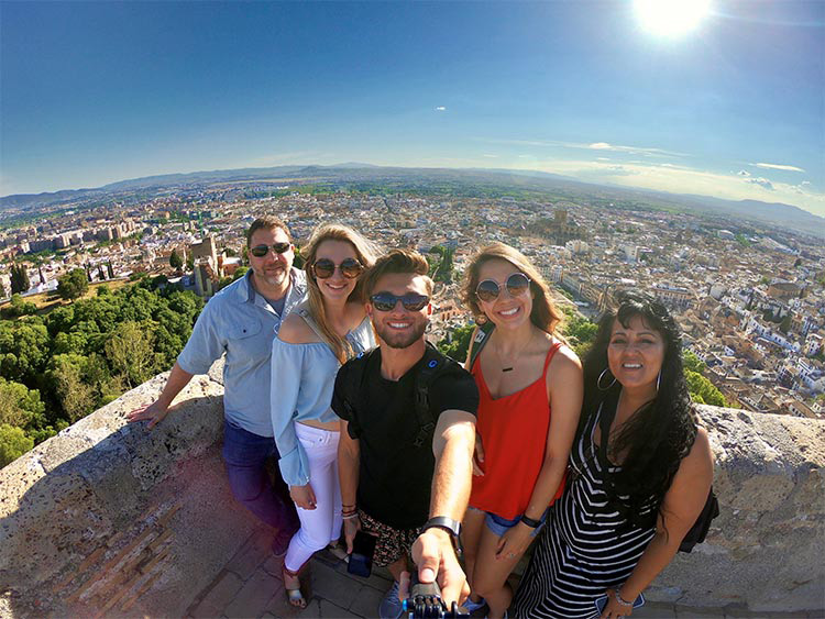 jennifer martinez with group on trip