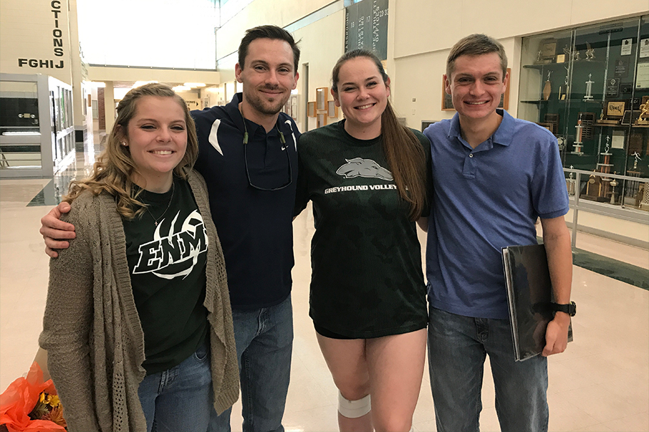 The Dietz family L-R: Maddie, Brant, Amanda and Joshua.