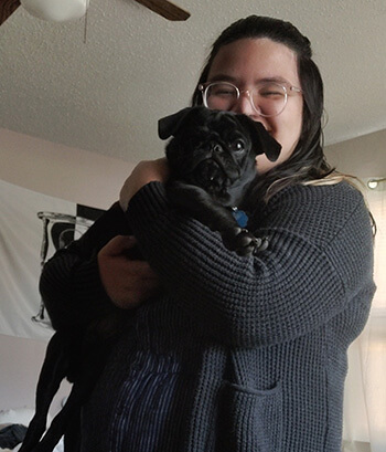 nicole lohkamp with oreo